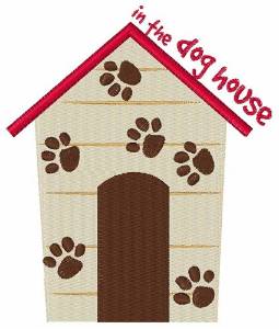 Picture of In The Dog House Machine Embroidery Design
