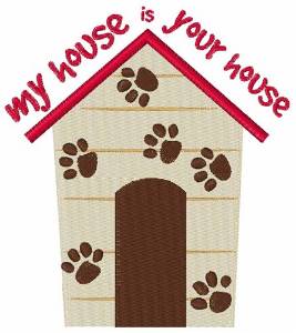 Picture of My House Your House Machine Embroidery Design