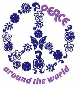 Picture of Peace Around The World Machine Embroidery Design