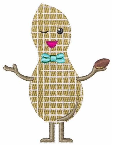 Mr. Peanut Machine Embroidery Design