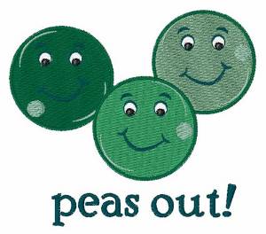 Picture of Peas Out Machine Embroidery Design