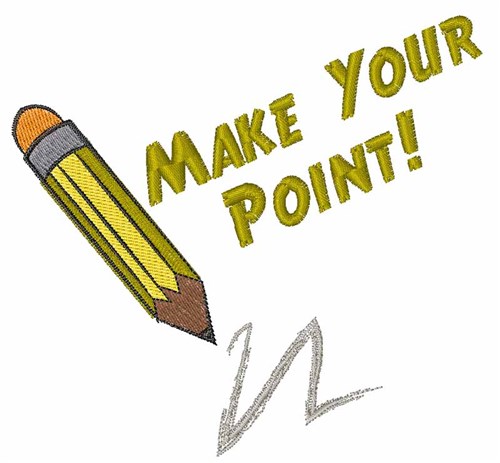 Make Your Point Machine Embroidery Design