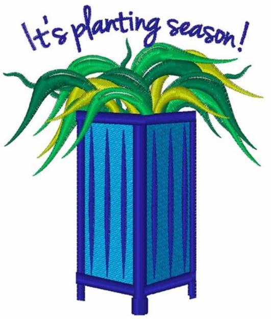 Picture of Its Planting Season Machine Embroidery Design