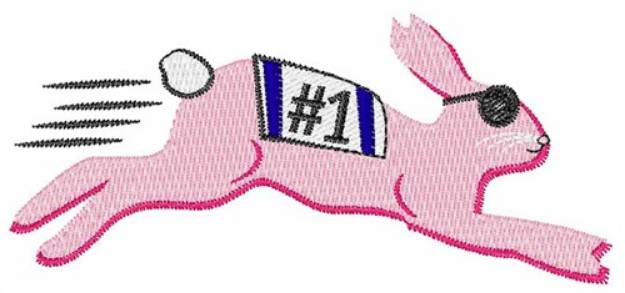 Picture of Racing Rabbit Machine Embroidery Design