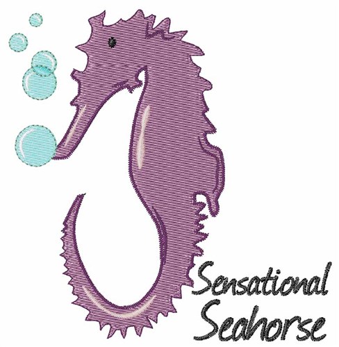 Sensational Seahorse Machine Embroidery Design