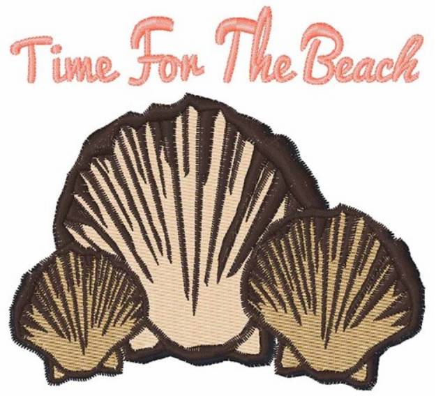 Picture of Time For The Beach Machine Embroidery Design