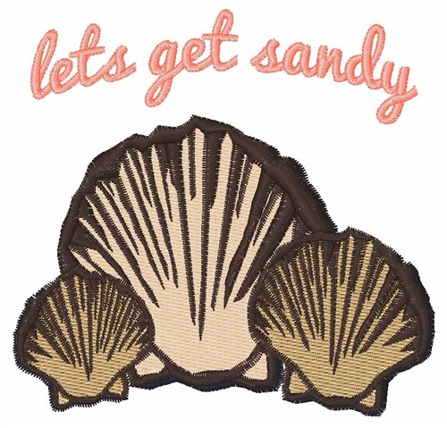 Lets Get Sandy Machine Embroidery Design