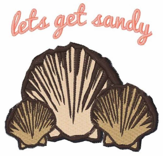 Picture of Lets Get Sandy Machine Embroidery Design