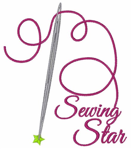 Sewing Star Machine Embroidery Design
