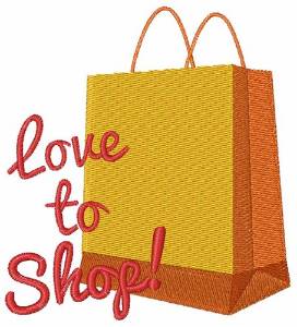 Picture of Love To Shop Machine Embroidery Design