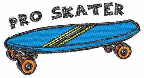 Pro Skater Machine Embroidery Design