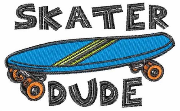 Picture of Skater Dude Machine Embroidery Design
