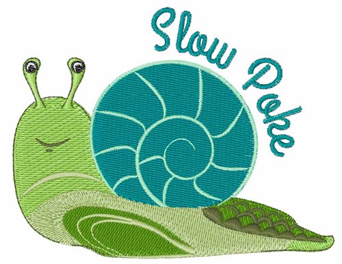 Slow Poke Machine Embroidery Design