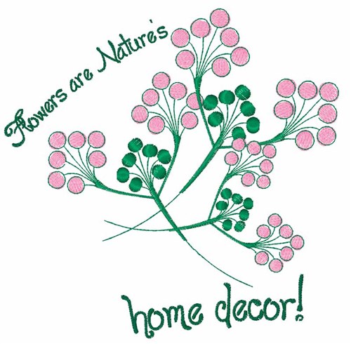 Natures Home Decor Machine Embroidery Design