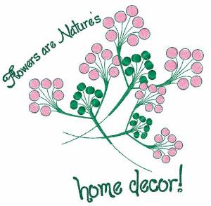 Picture of Natures Home Decor Machine Embroidery Design