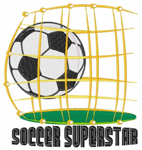 Soccer Superstar Machine Embroidery Design