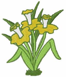 Picture of Daffodils Machine Embroidery Design