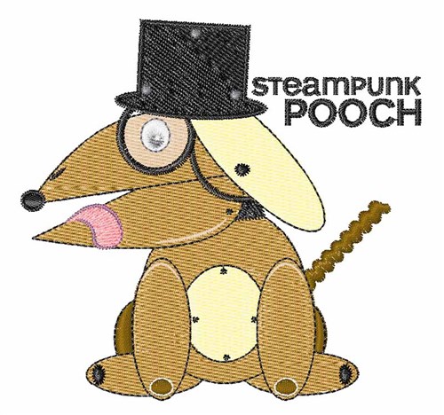 Steampunk Pooch Machine Embroidery Design