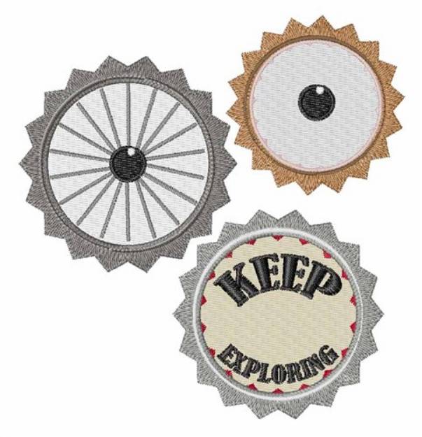 Picture of Keep Exploring Machine Embroidery Design