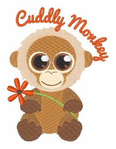 Picture of Cuddly Monkey Machine Embroidery Design