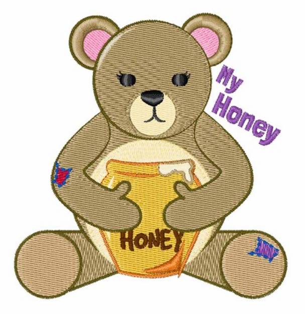 Picture of My Honey Machine Embroidery Design