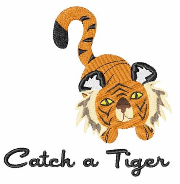 Picture of Catch A Tiger Machine Embroidery Design