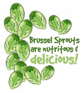 Picture of Brussel Sprouts Delicious Machine Embroidery Design