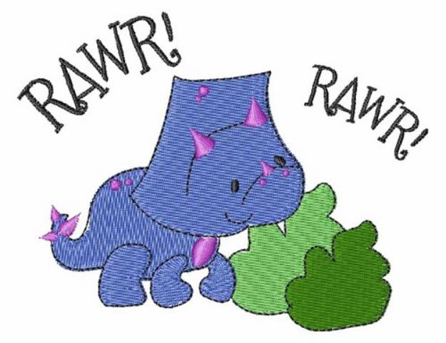 Picture of Rawr Dinosaur Machine Embroidery Design
