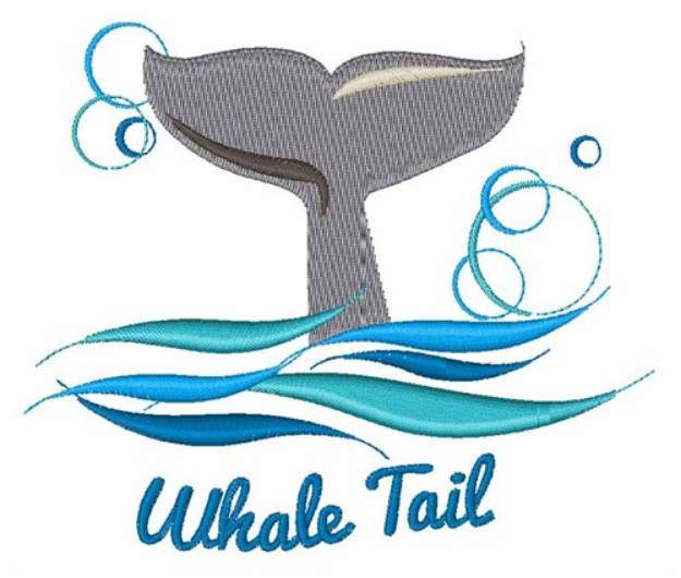 Picture of Whale Tail Machine Embroidery Design