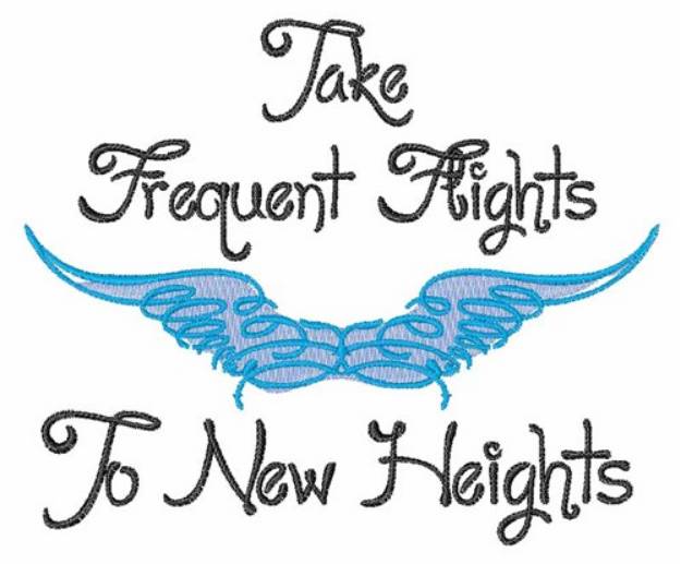 Picture of To New Heights Machine Embroidery Design