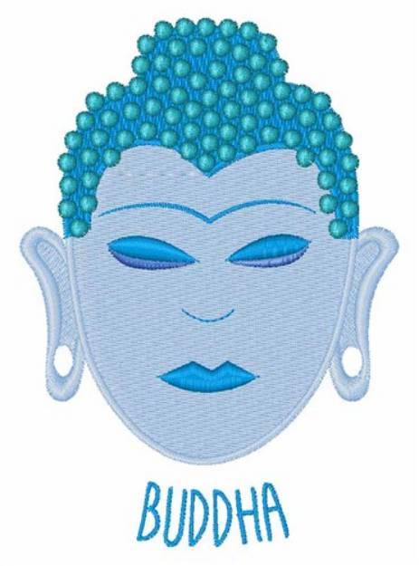 Picture of Buddha Head Machine Embroidery Design