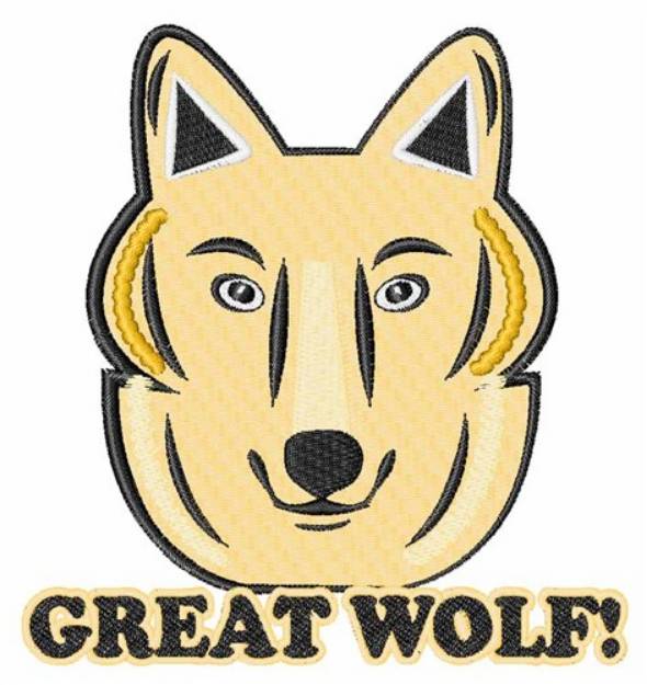 Picture of Great Wolf Machine Embroidery Design