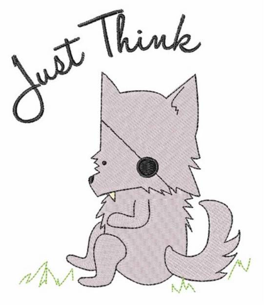 Picture of Just Think Machine Embroidery Design