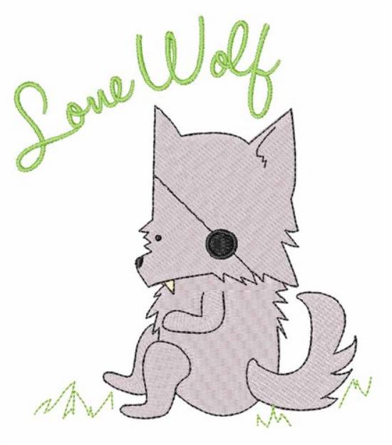 Picture of Lone Wolf Machine Embroidery Design