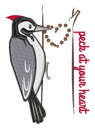 Peck At Your Heart Machine Embroidery Design