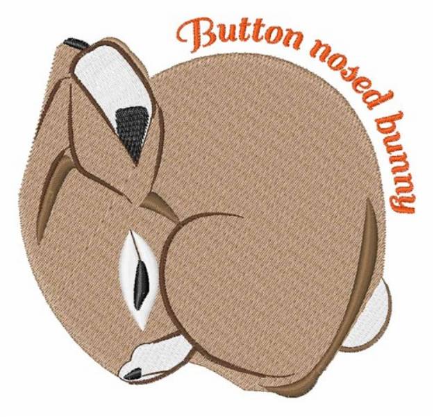 Picture of Button Nosed Bunny Machine Embroidery Design