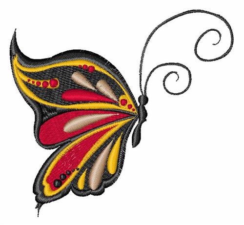 Pretty Butterfly Machine Embroidery Design