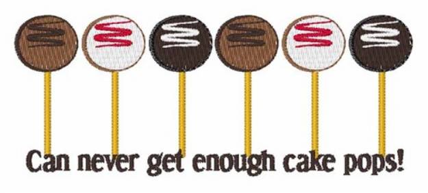 Picture of Enough Cake Pops Machine Embroidery Design