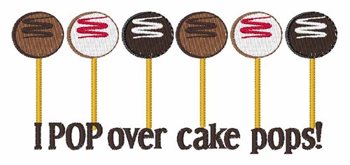 Pop Over Cake Pops Machine Embroidery Design