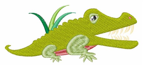 Crocodile Machine Embroidery Design