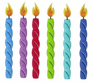Picture of Birthday Candles Machine Embroidery Design