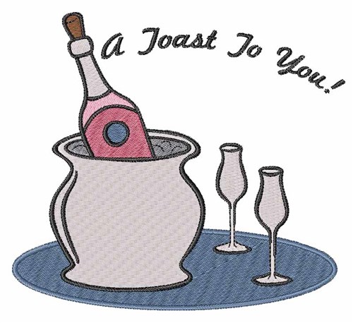 Toast To You Machine Embroidery Design