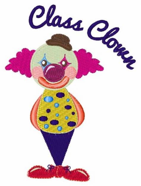 Picture of Class Clown Machine Embroidery Design