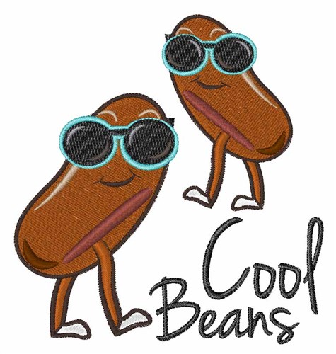Cool Beans Machine Embroidery Design