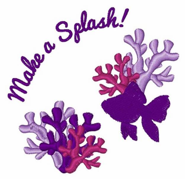 Picture of Make A Splash Machine Embroidery Design