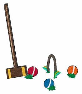 Picture of Croquet Machine Embroidery Design