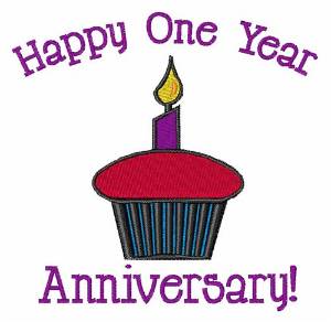 Picture of One Year Anniversary Machine Embroidery Design