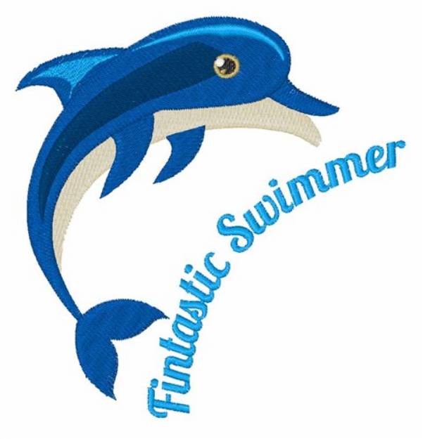 Picture of Fantastic Swimmer Machine Embroidery Design