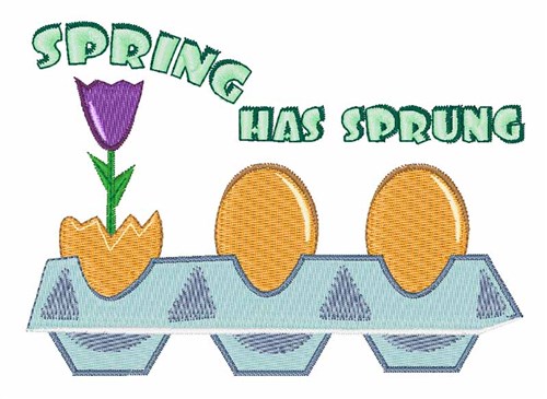 Spring Has Sprung Machine Embroidery Design