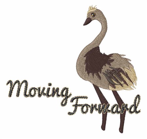 Moving Forward Machine Embroidery Design